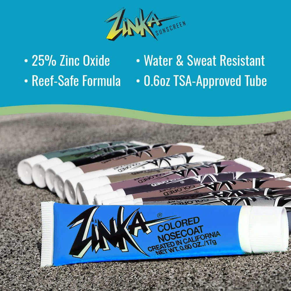 Zinka blue close-up texture of zinc paste showing thick coverage benefit