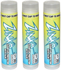 Zinka clear lip protector front packaging showing tube and SPF benefit