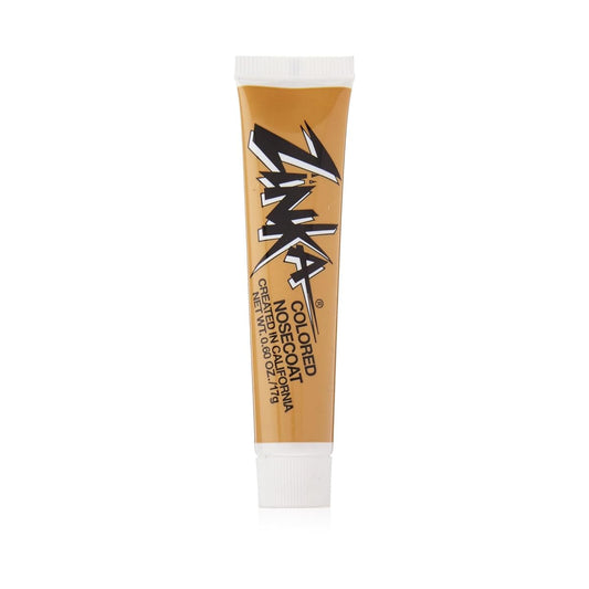 Zinka flesh front packaging showing tube and cap for easy carry