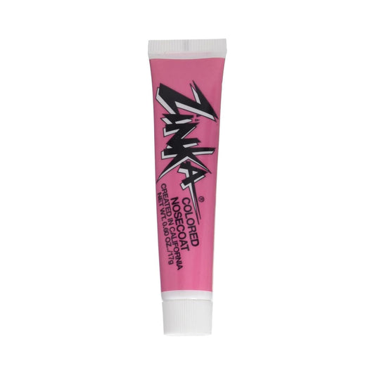 Zinka pink tube front view showing compact travel-friendly sunblock