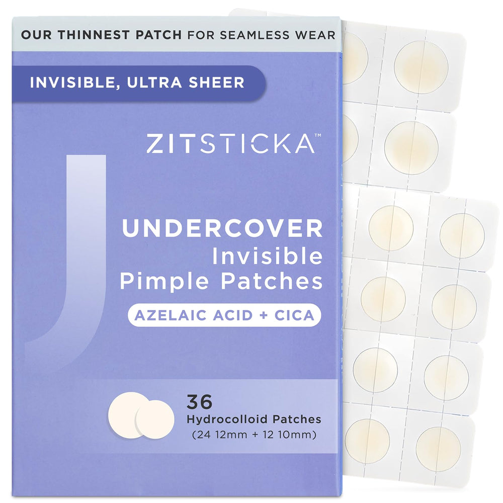 ZitSticka front packaging showing 36-count pack and benefits