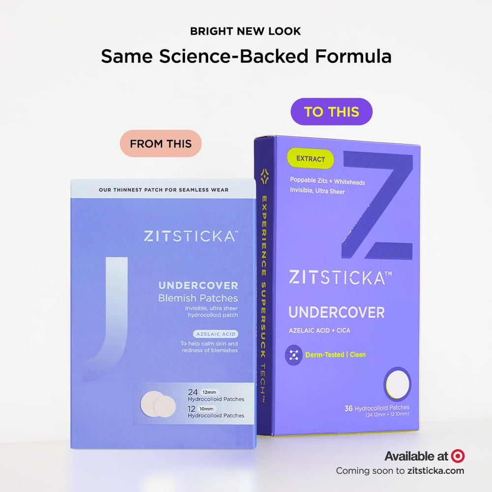 ZitSticka patch under foundation illustrating smooth makeup finish