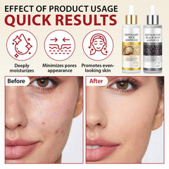 ZIXAOK black rice ampoule close-up texture for pore refining
