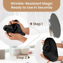 Zixsavk in use during nighttime routine protecting hair and bedding