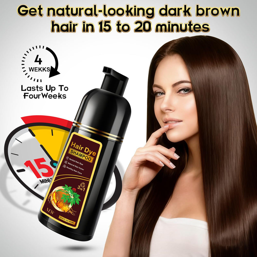 ZIXSIRP before and after gray coverage showing natural dark brown