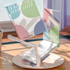 ZJchao mixing stick resting on palette paper for precise blend control and quick mixing