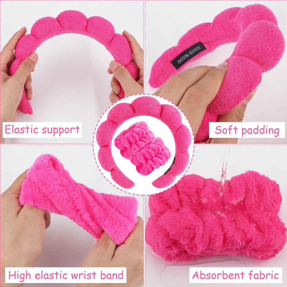 Zkptops headband worn while washing face keeps hair neatly back