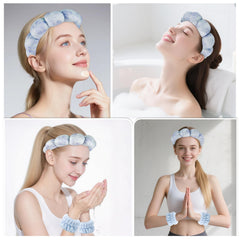 Zkptops headband side profile demonstrating puffy sponge lift and secure hair hold
