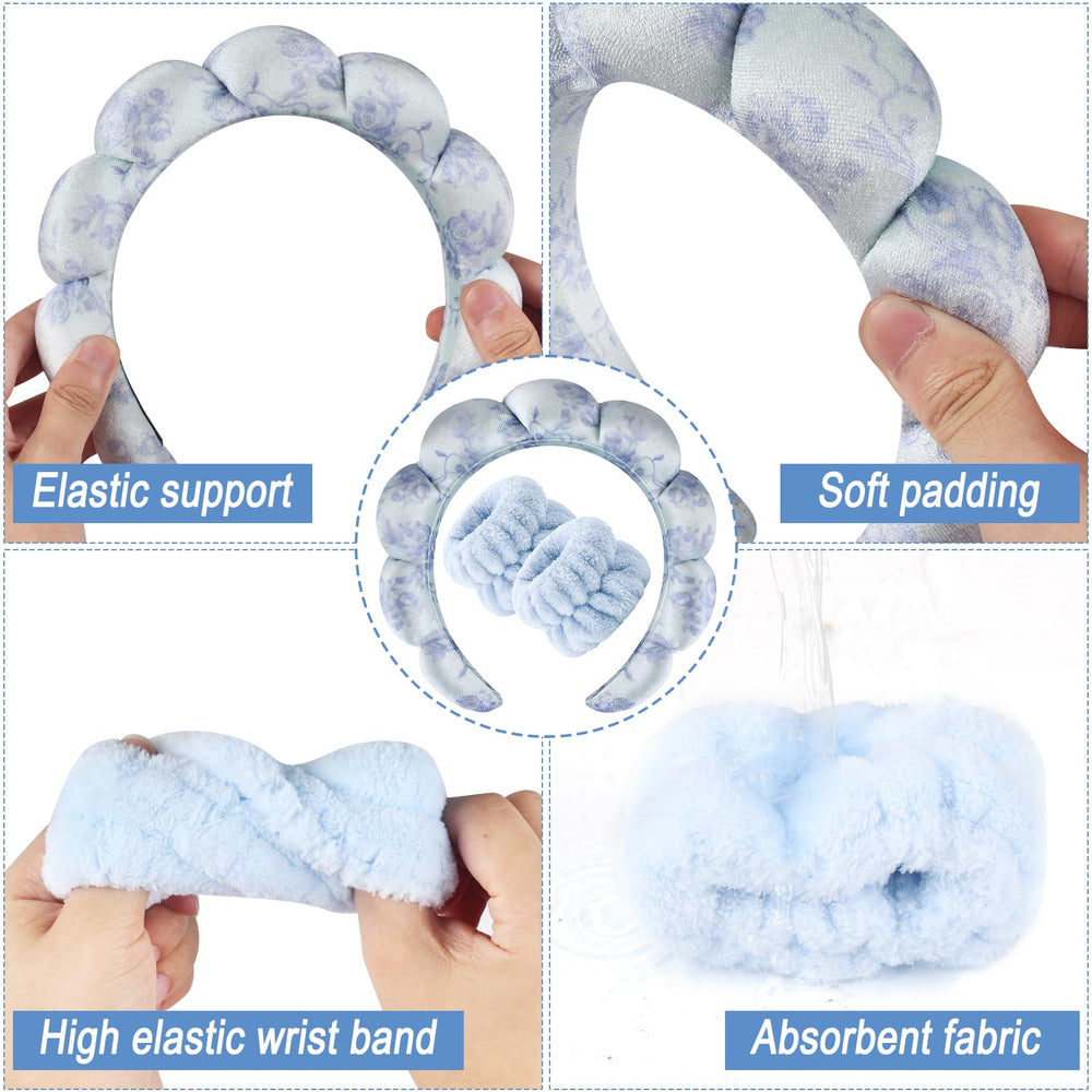 Zkptops headband top view revealing cloud-like shape for full forehead coverage
