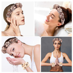 Zkptops headband in use while washing face keeps hair back and improves routine