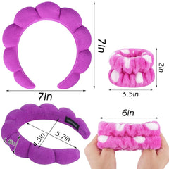 Zkptops headband worn during makeup application for neat cosmetics work