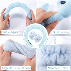Zkptops set in use during face washing keeping hair dry