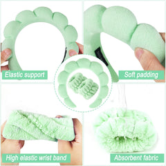 Zkptops headband and wristband with ruler to show accurate compact sizing