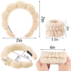 Zkptops headband stacked next to ruler showing compact, travel-friendly size