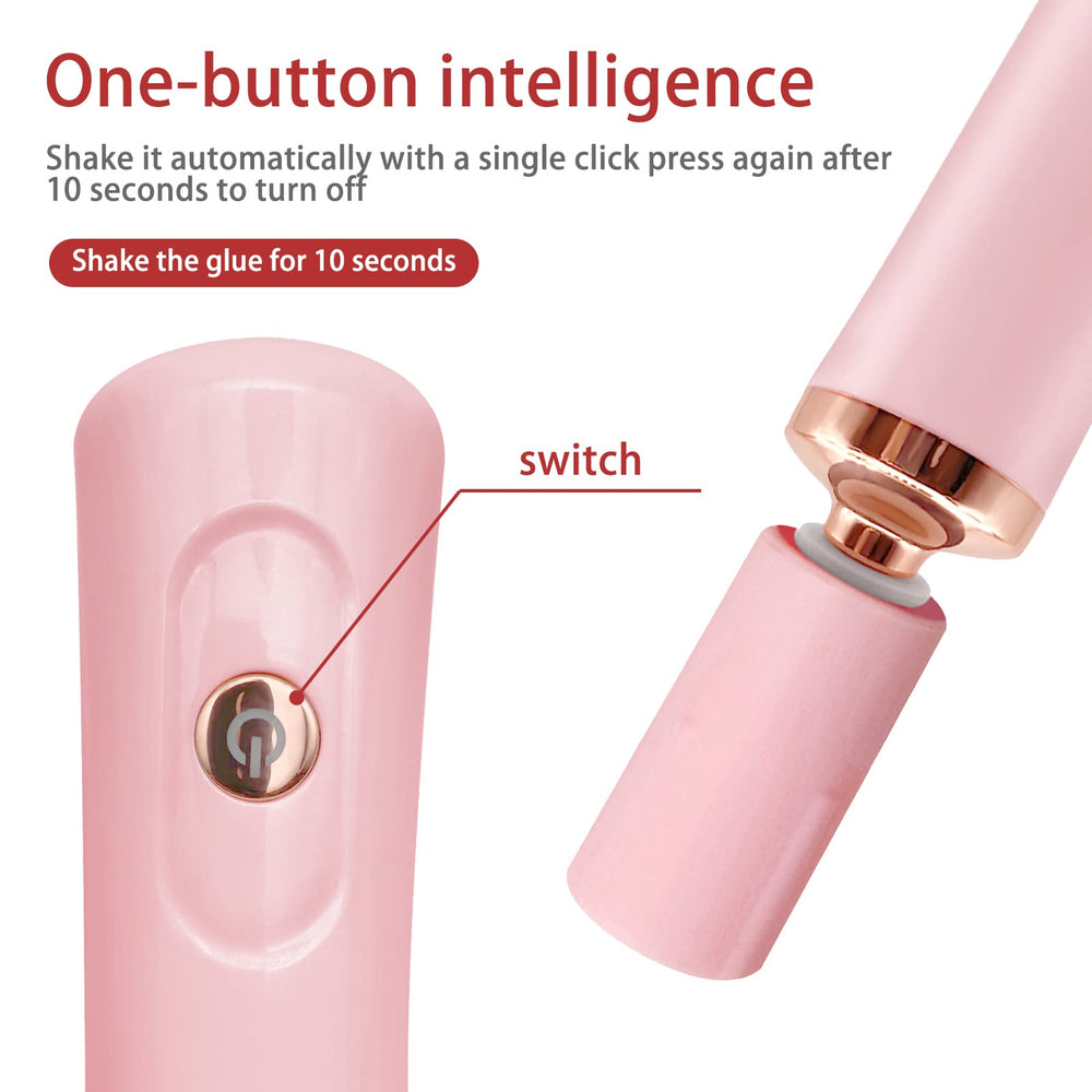 ZLMONDEE in use with eyelash glue showing faster, even mixing
