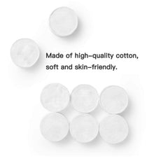 ZMBeautk close-up of a compressed cotton tablet highlighting natural texture and purity