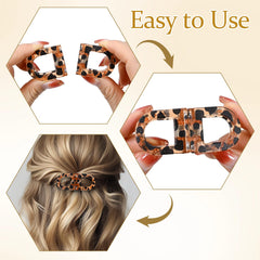 ZMJY side profile clip securing a bun providing stable, comfortable hold