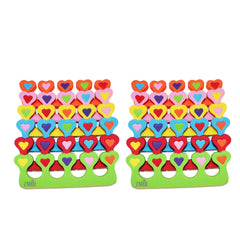 ZMOI separators on feet in a spa setting showing playful colors for salon or home pedicures