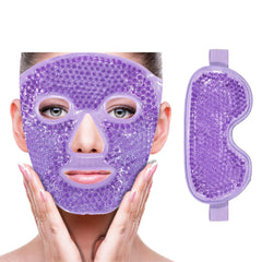 ZNÖCUETÖD front packaging showing purple eye and face masks and benefits