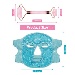 ZNÖCUETÖD gel beads detail inside mask illustrating long-lasting cold retention