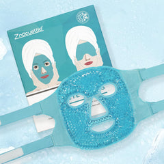 ZNÖCUETÖD mask on model resting to relieve puffiness and tension