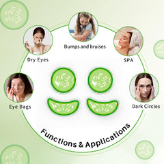 ZNÖCUETÖD under-eye patches in use providing soothing puffiness relief