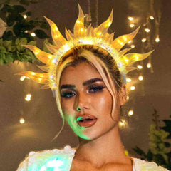 Zoestar closeup showing 28 LEDs and flame texture for vivid effect