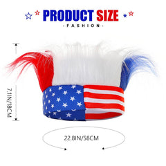 Zoestar headband worn at outdoor parade providing eye-catching patriotic flair
