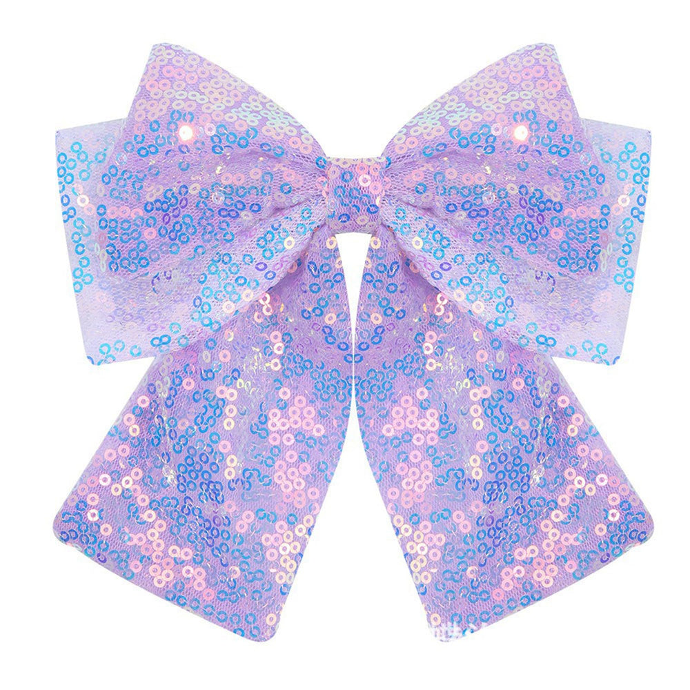 ZOONAI front view light purple bow showing sparkly finish and cute shape