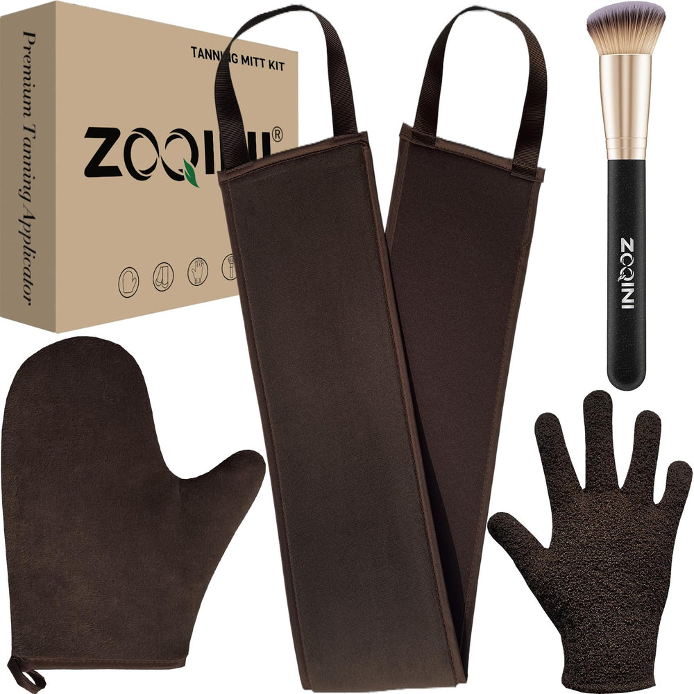 ZOQINI front view of mitt kit showing all four tools and boxed packaging benefit quick setup