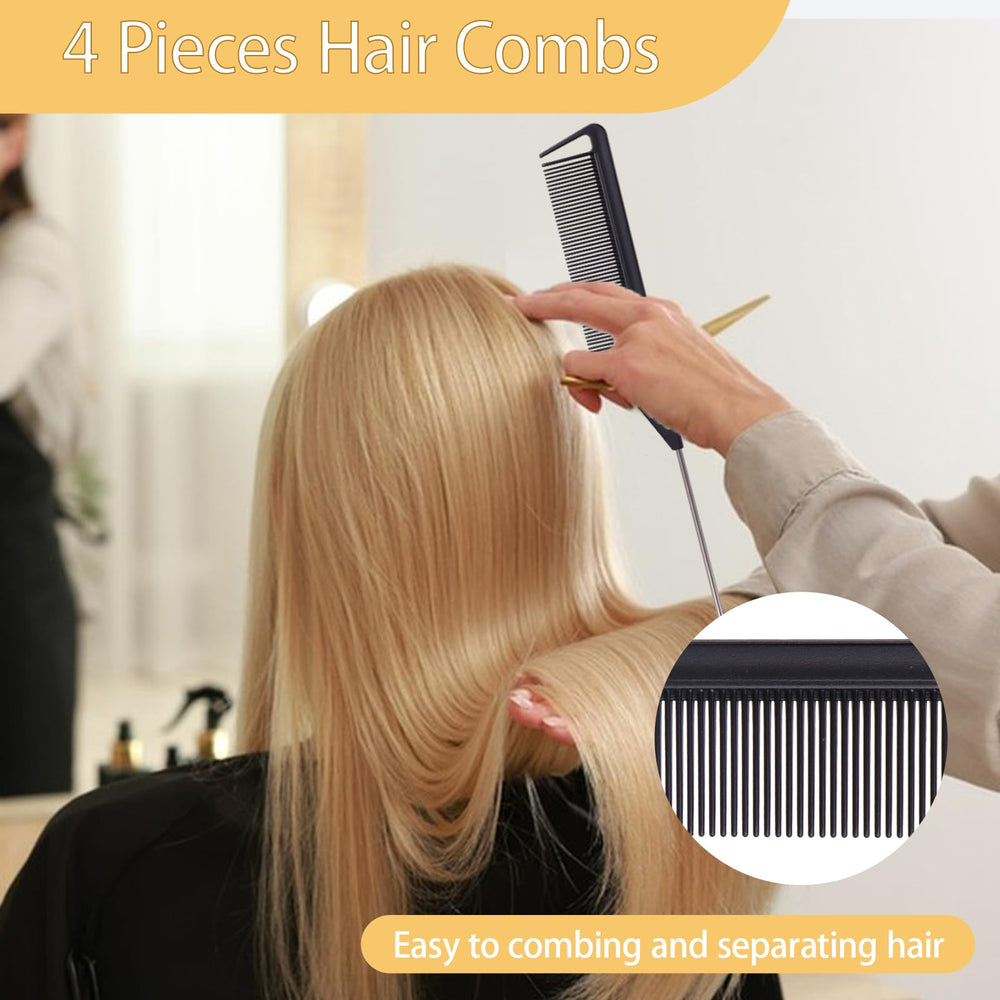 Zorliton sectioning clips arranged to show grip strength and secure hold on hair