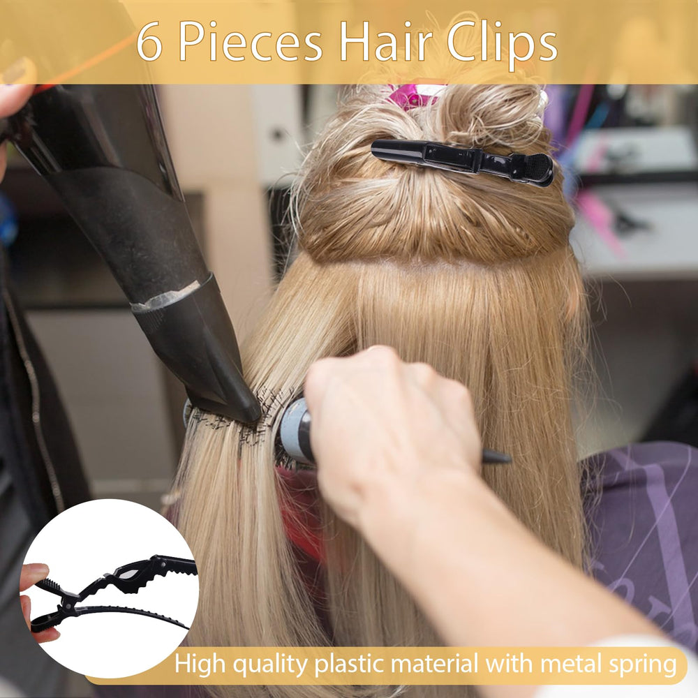 Zorliton sectioning clips array holding hair securely for neat styling