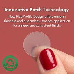ZOVIRA patch beside a coin showing size and scale for targeted blemish coverage