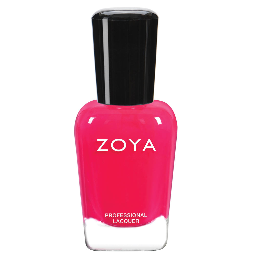 ZOYA Ali front bottle shot showing neon pink color and matte finish benefit