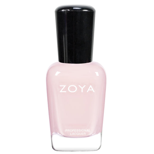 ZOYA Bela front bottle showing ballet slipper pink and label benefits