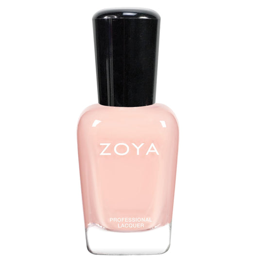 zoya Brenna front bottle shot showing cool-tone baby pink and neat labeling