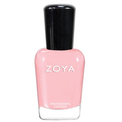 ZOYA Joey front bottle view showing warm light-pink cream polish and neat cap