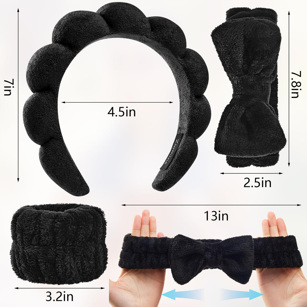 Ztomine close-up of bubble headband fabric highlighting soft, comfortable texture