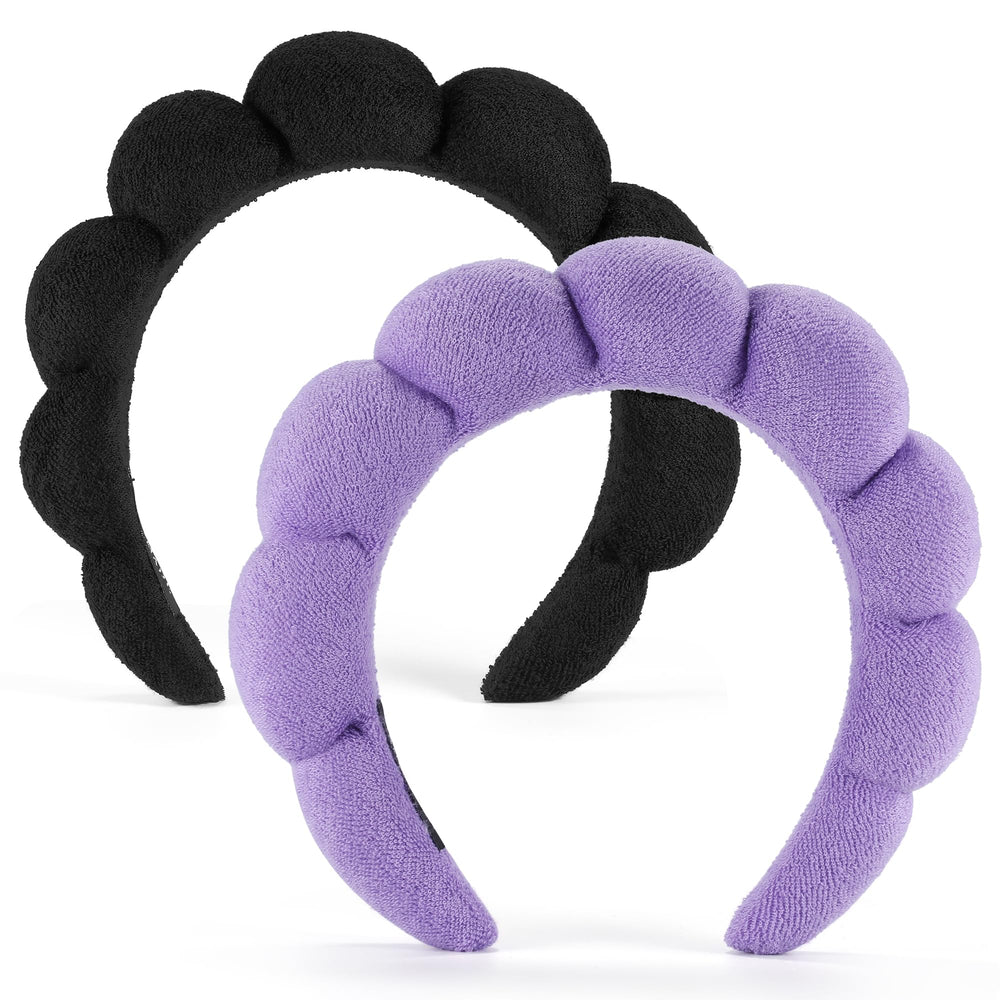 Ztomine front view pack showcasing both black and purple headbands and convenience