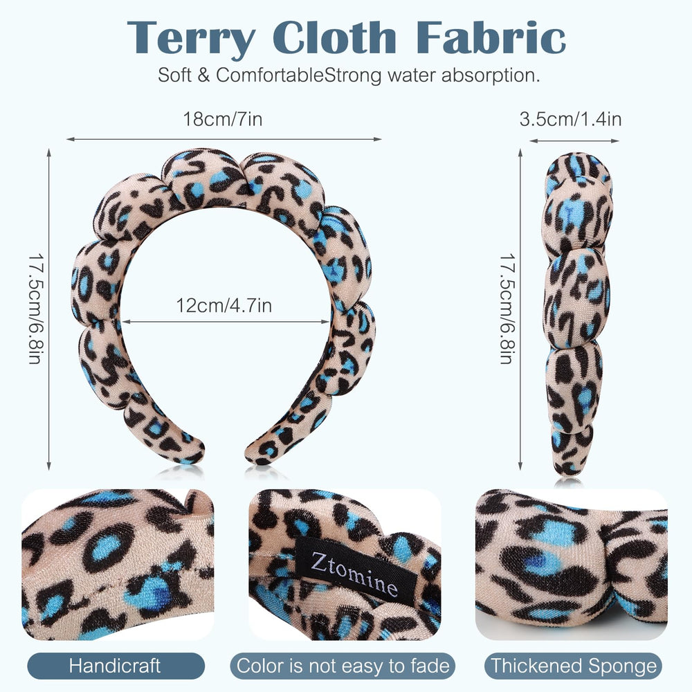 Ztomine headband worn during face wash keeping hair dry and comfortable benefit