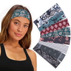 Ztomine headband in outdoor running scene illustrating secure stay-put benefit