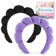 Ztomine headbands on a spa table styled for at-home treatments showing professional look