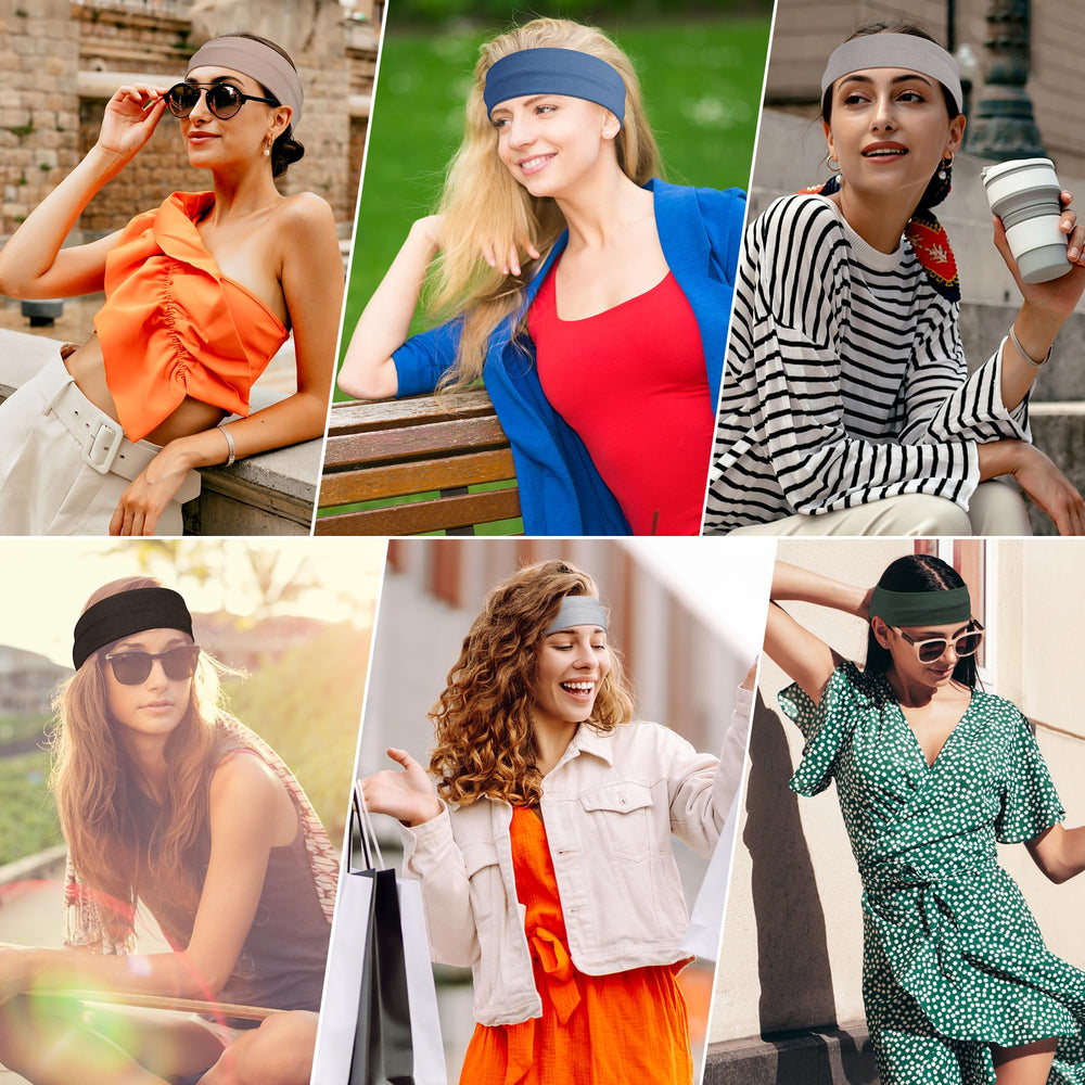 Ztomine side profile of headband on model demonstrating slim fit without bulk benefit