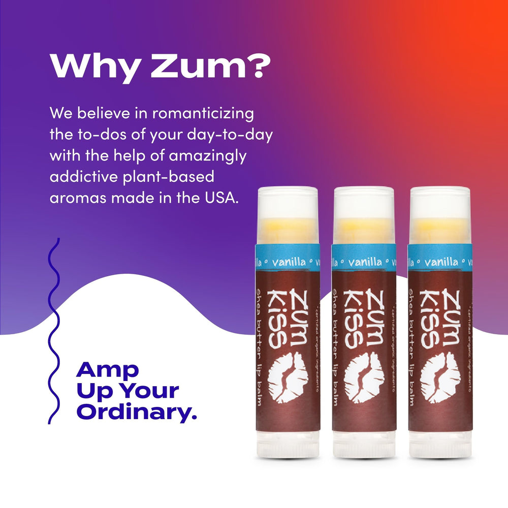 Zum Kiss three-pack arrangement on flat background, demonstrating value and extras benefit