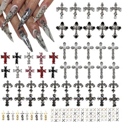 ZUMILLMN front pack view showing 100-piece cross charm assortment and organized storage benefit