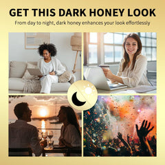 ZxjwT honey noir swatches on forearm showing buildable sheer tint for personalized color