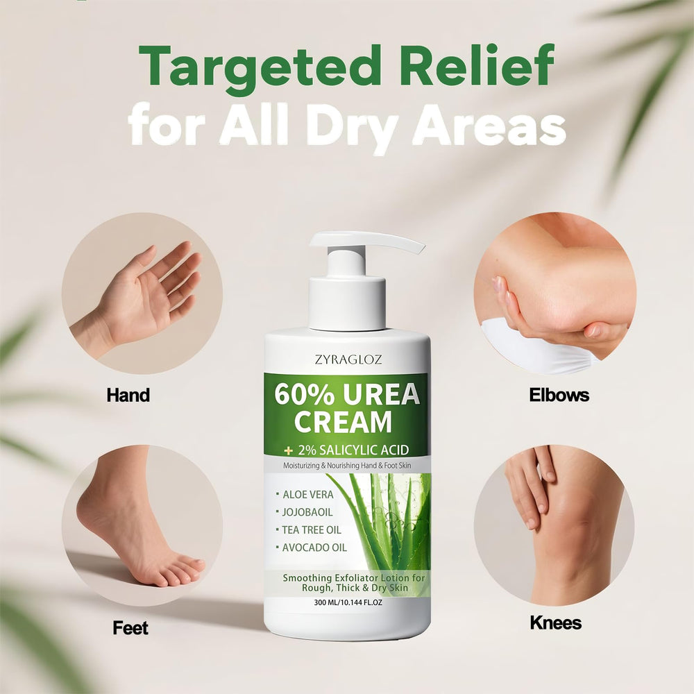 ZyraGloz used on hands and elbows for smoothing rough patches