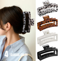 ZYTJ clip holding a high ponytail in use showing easy one-hand styling benefit: fast hair control