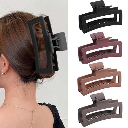 ZYTJ front packaging showing the four jumbo matte claw clips and colors for easy selection