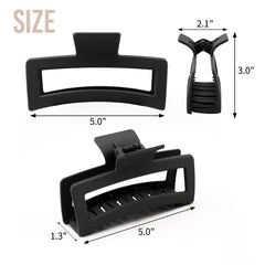 ZYTJ clip holding a full bun, secure hold for thick hair